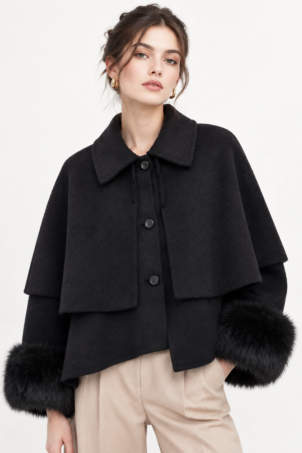 Relaxed Lapel Knit Jacket