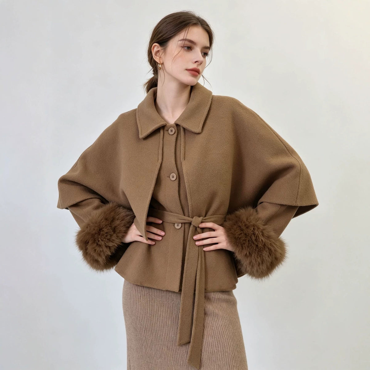 Relaxed Lapel Knit Jacket