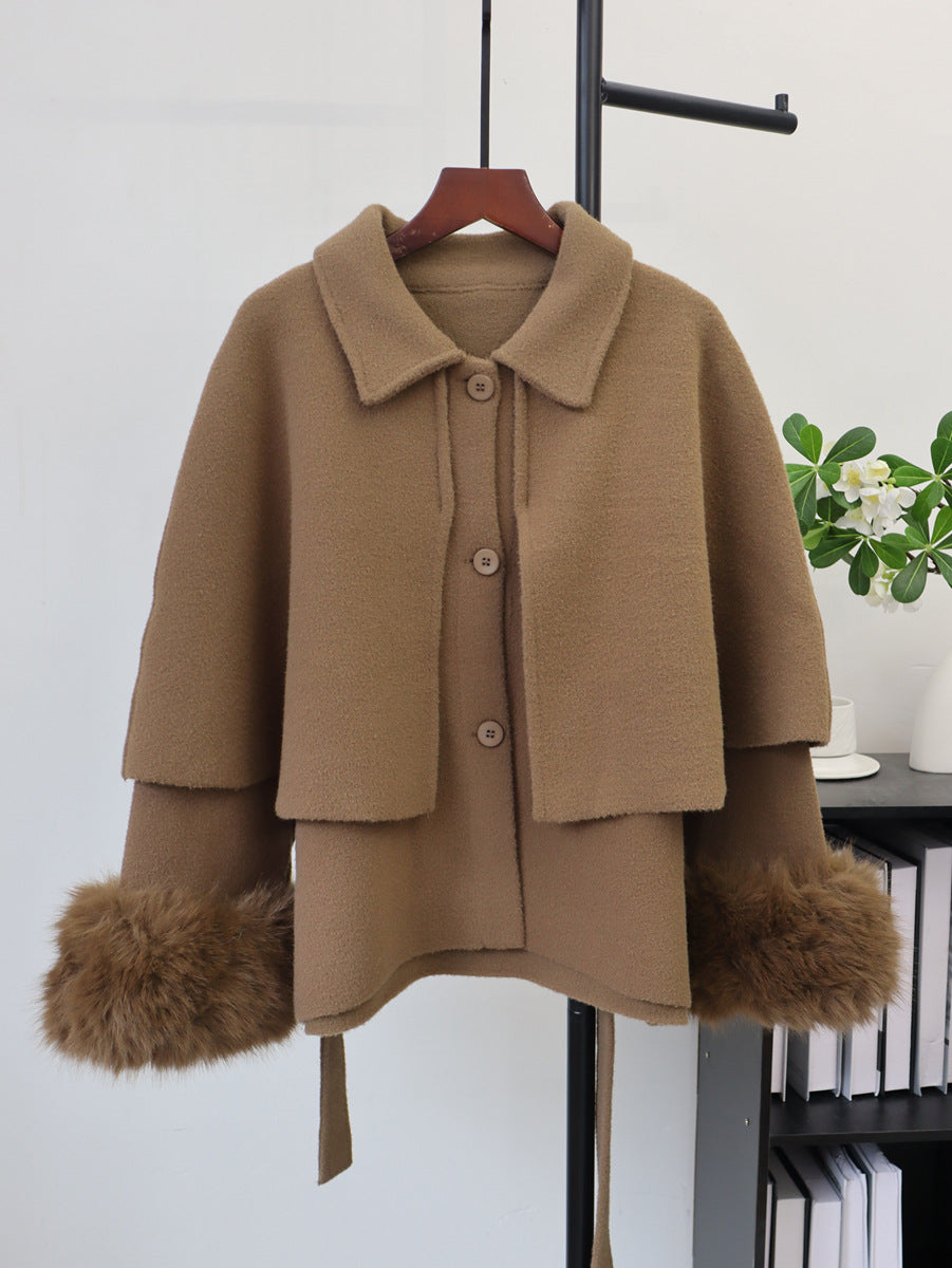 Relaxed Lapel Knit Jacket