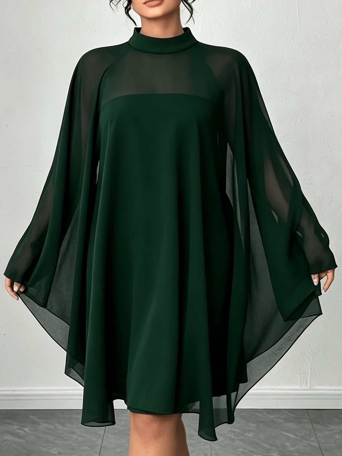 Plus-Size Layered Dress Set