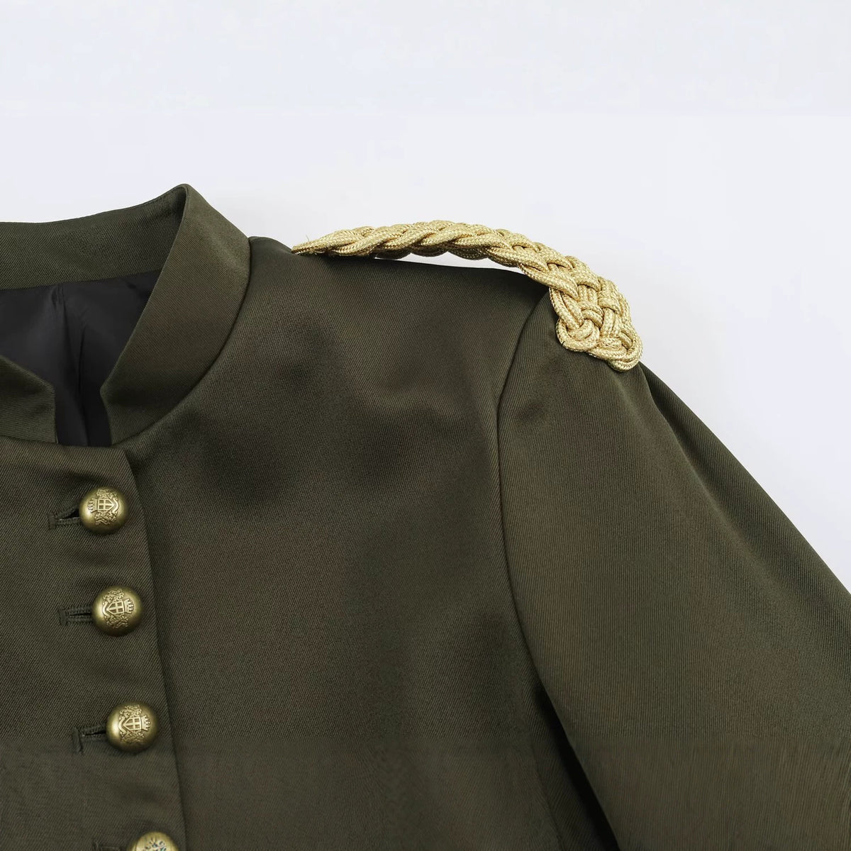 Single breasted rope knot decoration suit jacket for women