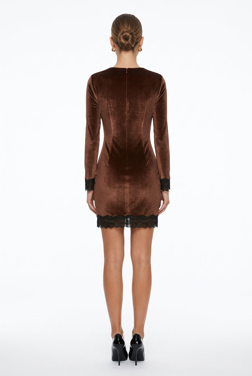 V-Neck Bodycon Mini Dress