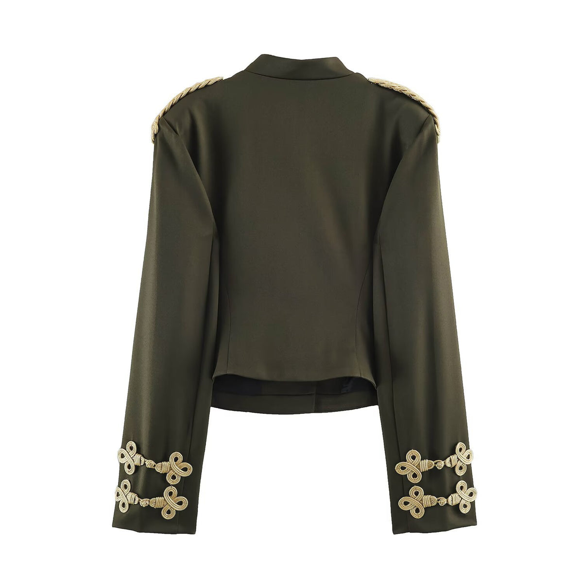 Single breasted rope knot decoration suit jacket for women