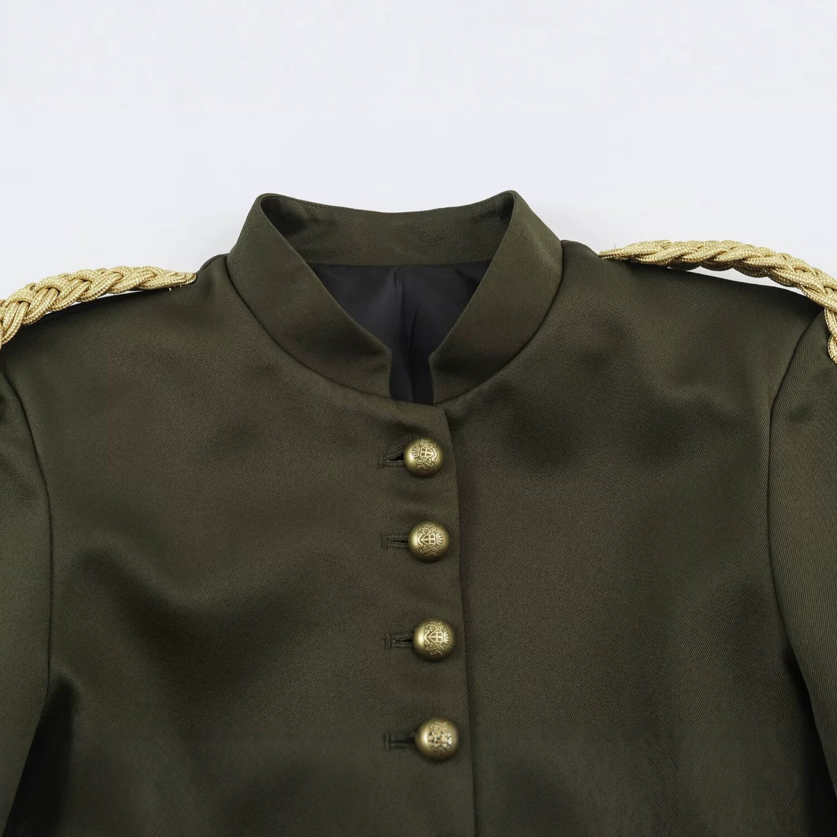 Single breasted rope knot decoration suit jacket for women