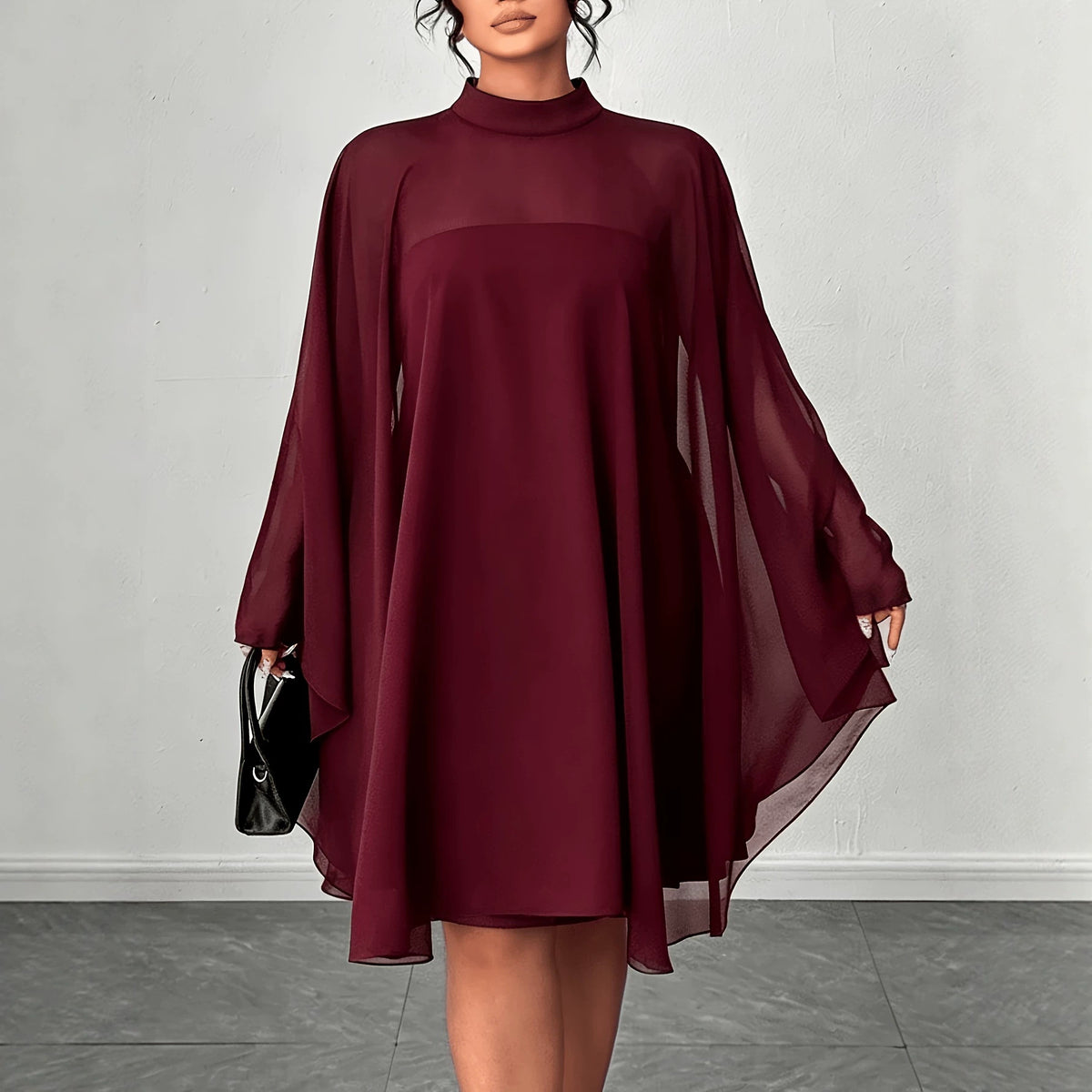 Plus-Size Layered Dress Set