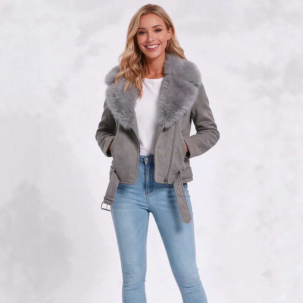 Detachable hooded long sleeved jacket